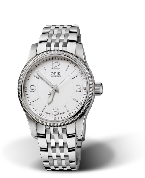 Swiss Hunter Team PS Edition, 38mm, White, Stainless steel Strap, Stainless steel screw-in security crown, Multi-piece stainless steel case