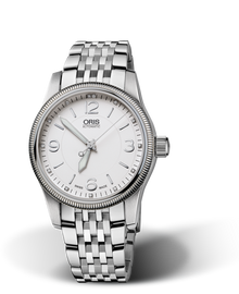 Swiss Hunter Team PS Edition, 38mm, White, Stainless steel Strap, Stainless steel screw-in security crown, Multi-piece stainless steel case
