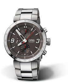 TT1 Chronograph, 45mm, Grey, Stainless steel Strap, Stainless steel crown and pushers, Multi-piece stainless steel case, tachymeter scale top ring