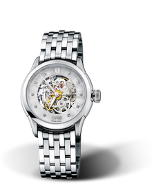 Artelier Skeleton Diamonds, 31mm, Grey, Stainless steel Strap, Stainless steel crown, Multi-piece stainless steel case