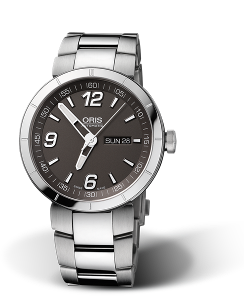 TT1 Day Date, 43mm, Grey, Stainless steel Strap, Stainless steel crown, Multi-piece stainless steel case