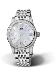 Big Crown Diamonds, 38mm, White, Stainless steel Strap, Stainless steel screw-in security crown, Multi-piece stainless steel case