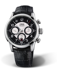 RAID 2011 Chronograph Limited Edition, 43.50mm, Black, Leather Strap, Stainless steel crown and pushers, Multi-piece stainless steel case