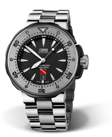 Kittiwake Limited Edition, 49.00 mm, Black, Titanium Strap, Stainless steel screw-in security crown and Helium valve, Multi-piece titanium case, Tungsten minutes scale top ring