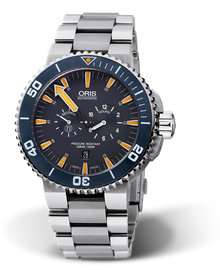 Tubbataha Limited Edition, 46.00 mm, Blue, Titanium Strap, Stainless steel, screw-in security crown, automatic Helium Valve, Multi-piece titanium case, ceramic minutes scale top ring