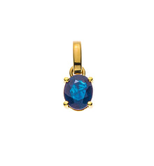 Anhänger Gelbgold 750 mit Safir ct