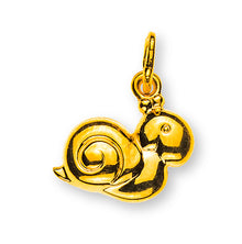 Anhänger Schnecke poliert Gelbgold 750