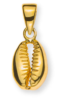 Anhänger Kauri-Muschel 10x6mm Gelbgold 750, poliert