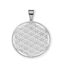 Anhänger "Blume des Lebens" Weissgold 750, 20mm