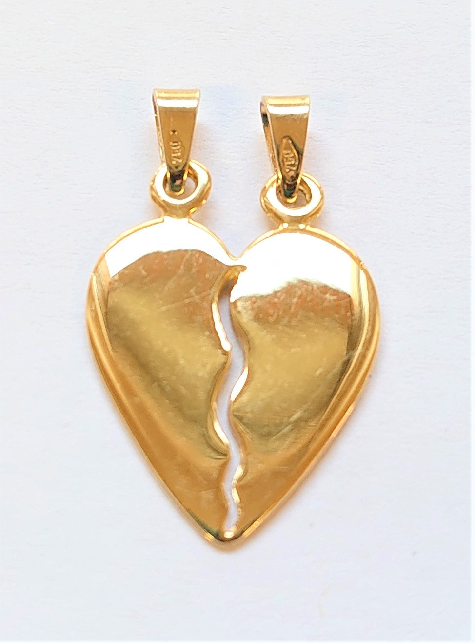 Anhänger Herz Gelbgold 750, teilbar 17 x 14 mm