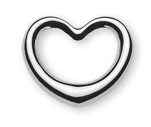 Anhänger 'swinging heart' Weissgold 750 14 x 13 mm