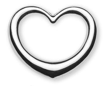 Anhänger 'swinging heart' Weissgold 750 22 x20mm