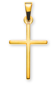 Balken-Kreuz Gelbgold 585 H: 18 mm