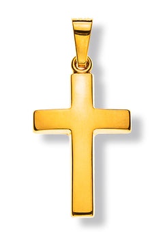 Balken-Kreuz Gelbgold 750 H: 18mm