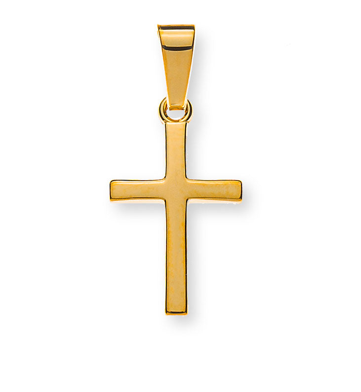 Balkenkreuz massiv Gelbgold 750 H: 13 mm poliert