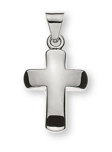 Balken-Kreuz Weissgold 750 H: 12mm