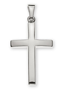 Balken-Kreuz Weissgold 750 H: 21mm