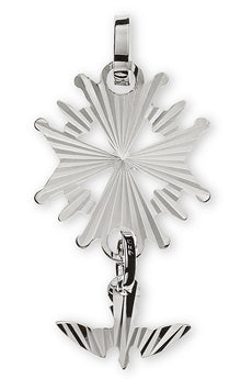 Hugenotten-Kreuz Weissgold 750 diamantiert H: 27mm