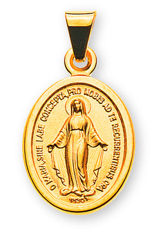 Milagrosa/Immaculata Gelbgold 750 12mm Prägung beidseitig