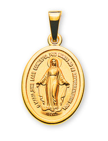 Milagrosa/Immaculata Gelbgold 750 16mm Prägung beidseitig