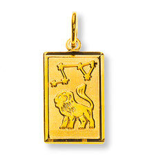 Anhänger Sternzeichen Löwe Gelbgold 750 H: 14mm / mit Sternbild