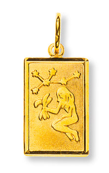 Anhänger Sternzeichen Jungfrau Gelbgold 750 H: 14mm / mit Sternbild