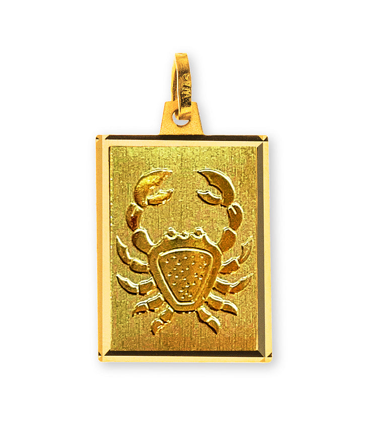 Anhänger Sternzeichen Krebs Gelbgold 750 H: 19mm