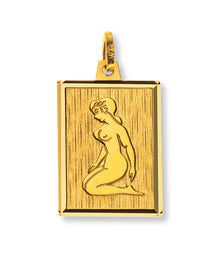 Anhänger Sternzeichen Jungfrau Gelbgold 750 H: 19mm