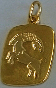 Anhänger Sternzeichen Steinbock Gelbgold 750 H: 16mm