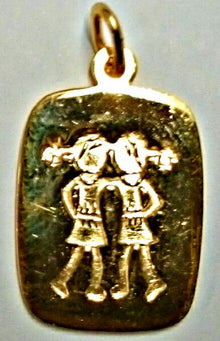 Anhänger Sternzeichen Zwillinge Gelbgold 750 H: 16mm