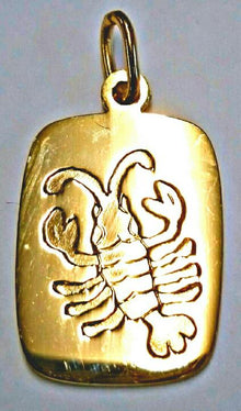 Anhänger Sternzeichen Krebs Gelbgold 750 H: 16mm