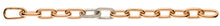 Armband Ankermuster Rotgold 750 poliert mit 2 gefassten Elementen 172 Diamanten total H SI