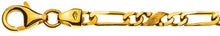 Carrera/Figaro Bracelet poliert/satiniert Gelbgold 750
