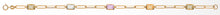 Armband Gelbgold 750, mit Farbsteinen