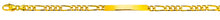 Figaro ID-Bracelet Gelbgold 375