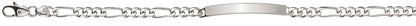 Figaro ID-Bracelet Weissgold 750