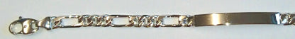 Figaro ID-Bracelet Weissgold 750