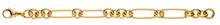 Bracelet Gelbgold 750 poliert Fantasiemuster