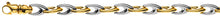 Bracelet Bicolor (Gelb-/Weissgold) 750, V-Form, 6mm