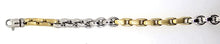 Armband Bicolor (Gelb-/Weissgold) 750 Handarbeit Ankerteile GG satiniert Erbsteile WG poliert