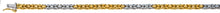 Bracelet Königskette klassisch Bicolor (Gelb-/Weissgold 750)