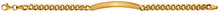 ID-Armband Panzer geschliffen Gelbgold 750 halbmassiv ca