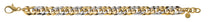 Armband Englischpanzer Bicolor (Gelb-/Weissgold) 750, 8mm