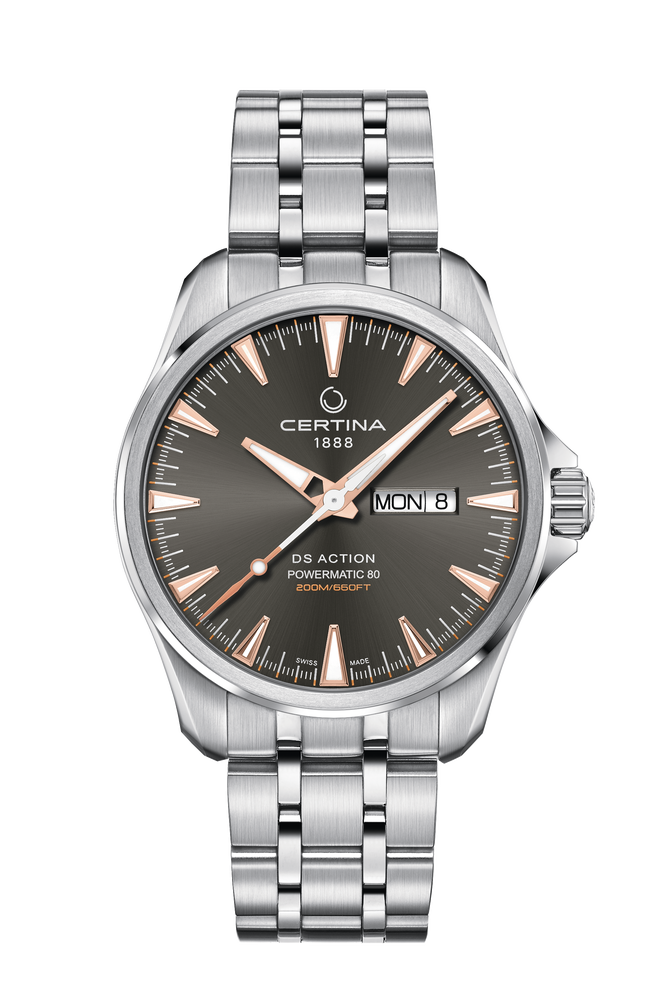 DS Action Day Date Powermatic 80 grau