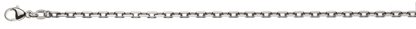 Anker 4-fach geschliffen Weissgold 750