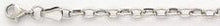 Anker oval Weissgold 750 halbmassiv 3.7x