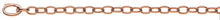 Collier Anker oval Rotgold 750 Handarbeit