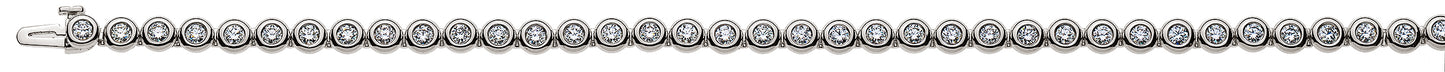 Bracelet Tennis Weissgold 750 mit 45 Brillanten H SI zargengefasst