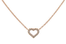 Collier 'Herz' Rotgold 750 mit 20 Brillanten H SI ct.