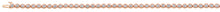 Bracelet Tennis Rotgold 750 mit 45 Brillanten H SI zargengefasst